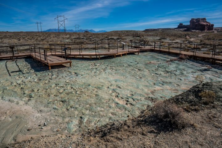 six peaks dinosaur track site